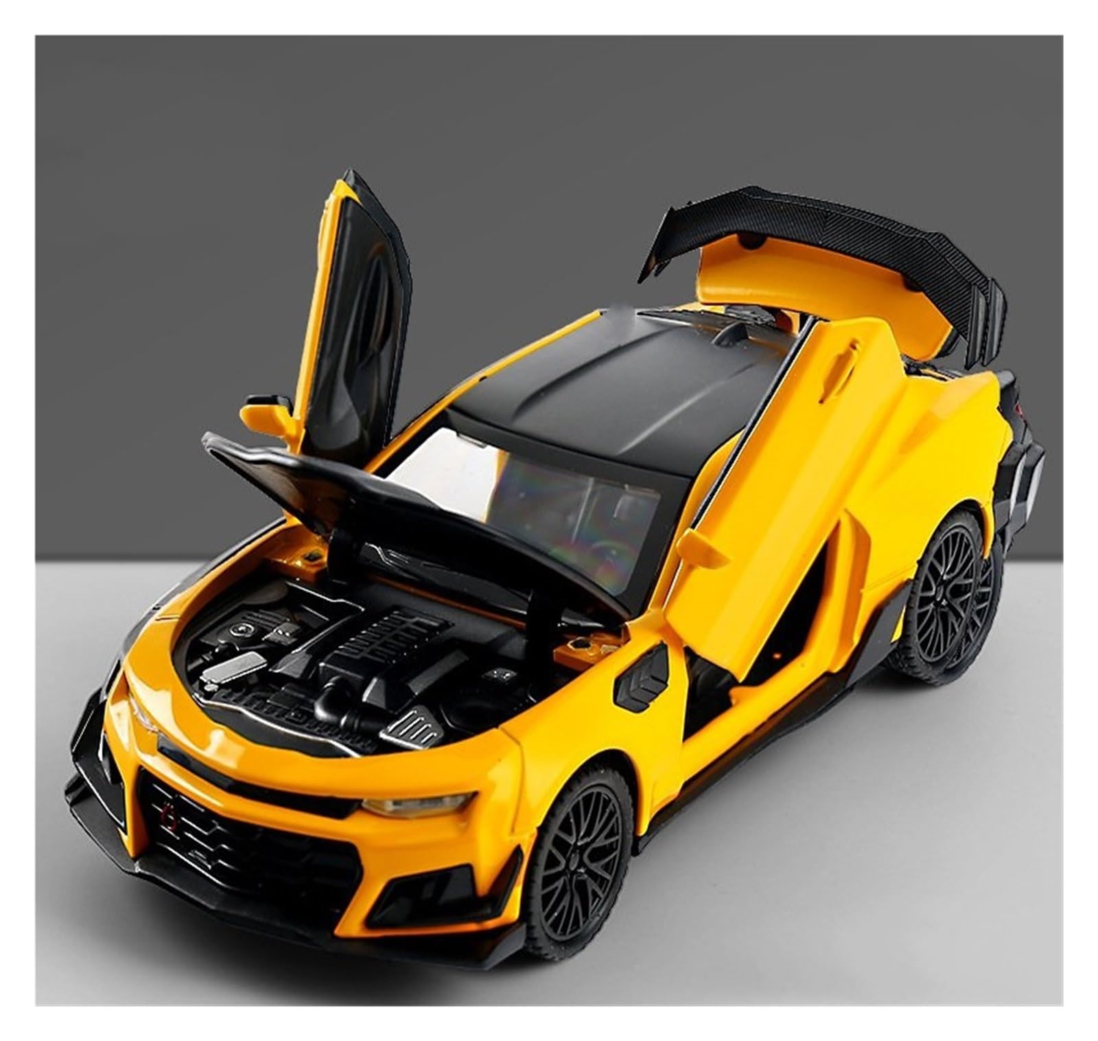MOCALUX Scale Die-Cast Model Car 1:32 For Bumblebee For Camaro Alloy Metal Diecast Model Car Collections(Yellow)