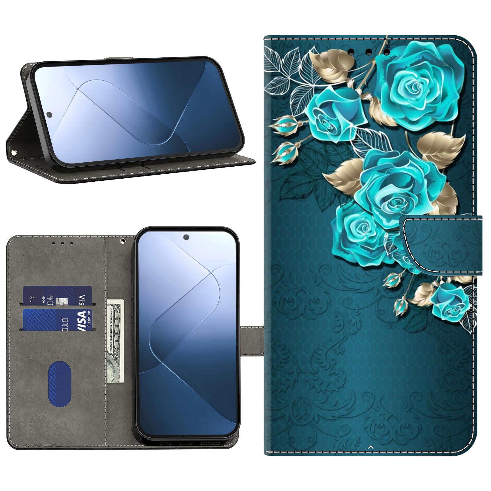 BOLELAW Hülle für Samsung Galaxy A53 5G, Stoßfestes PU Leder