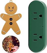 Enhon Wireless Remote Switch for Christmas Tree Lights, Gingerbread Man Wireless Remote for Christmas Tree Lighting Controller On Off Touch(1 Pack)