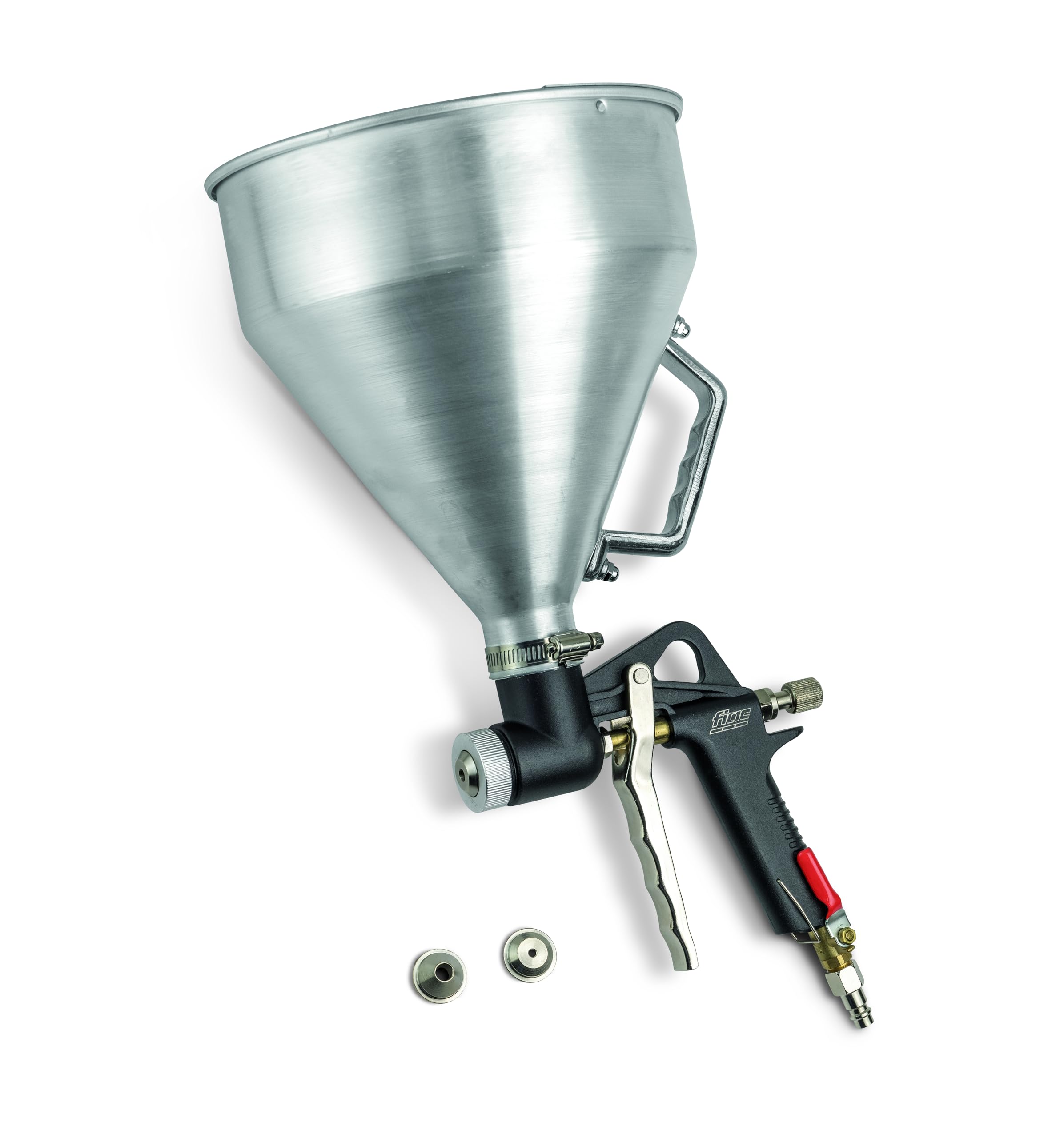 FIAC Pistola a Spruzzo per Intonaco 1404 con Imbuto per intonaco da 4500ml, Ugelli da 4, 6 e 8 mm, Pressione Max 8 Bar
