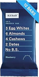 RXBAR, Blueberry, Breakfast Protein Bar, High Protein Snack, 1.83 Ounce, Pack of 12 - coolthings.us