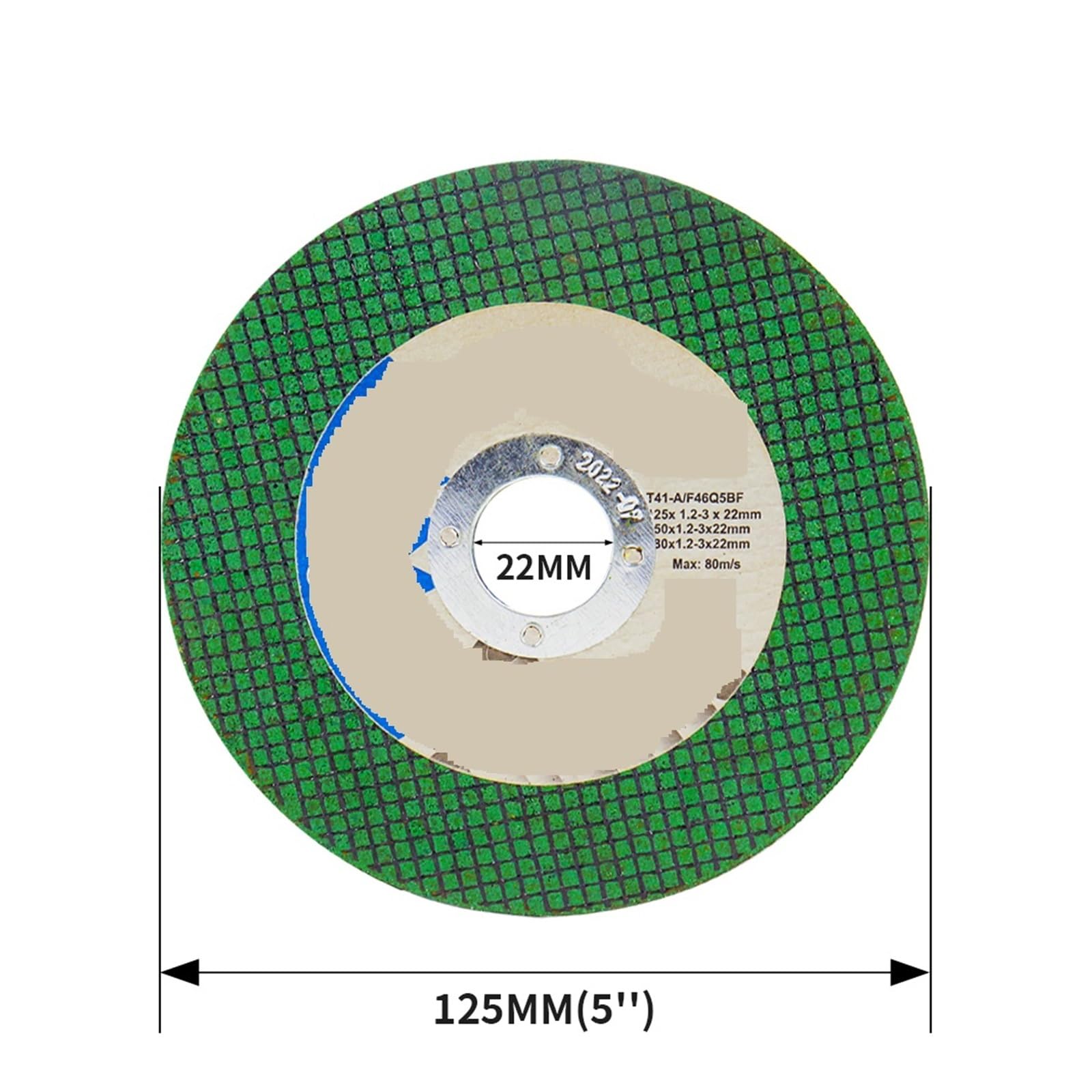 Tarcza tnąca 2-50 szt. 125 mm metalowa tarcza tnąca szlifierka kątowa stal nierdzewna żywica tnąca podwójna siatka ultracienki element polerski (50 szt.)