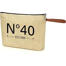 Vintage 1986 Theme 40th Birthday makeup Bag for Women, Vintage N40 makeup Bag - Gifts for Mom, sister, friend, Mothers Day, Thanksgiving & Christmas