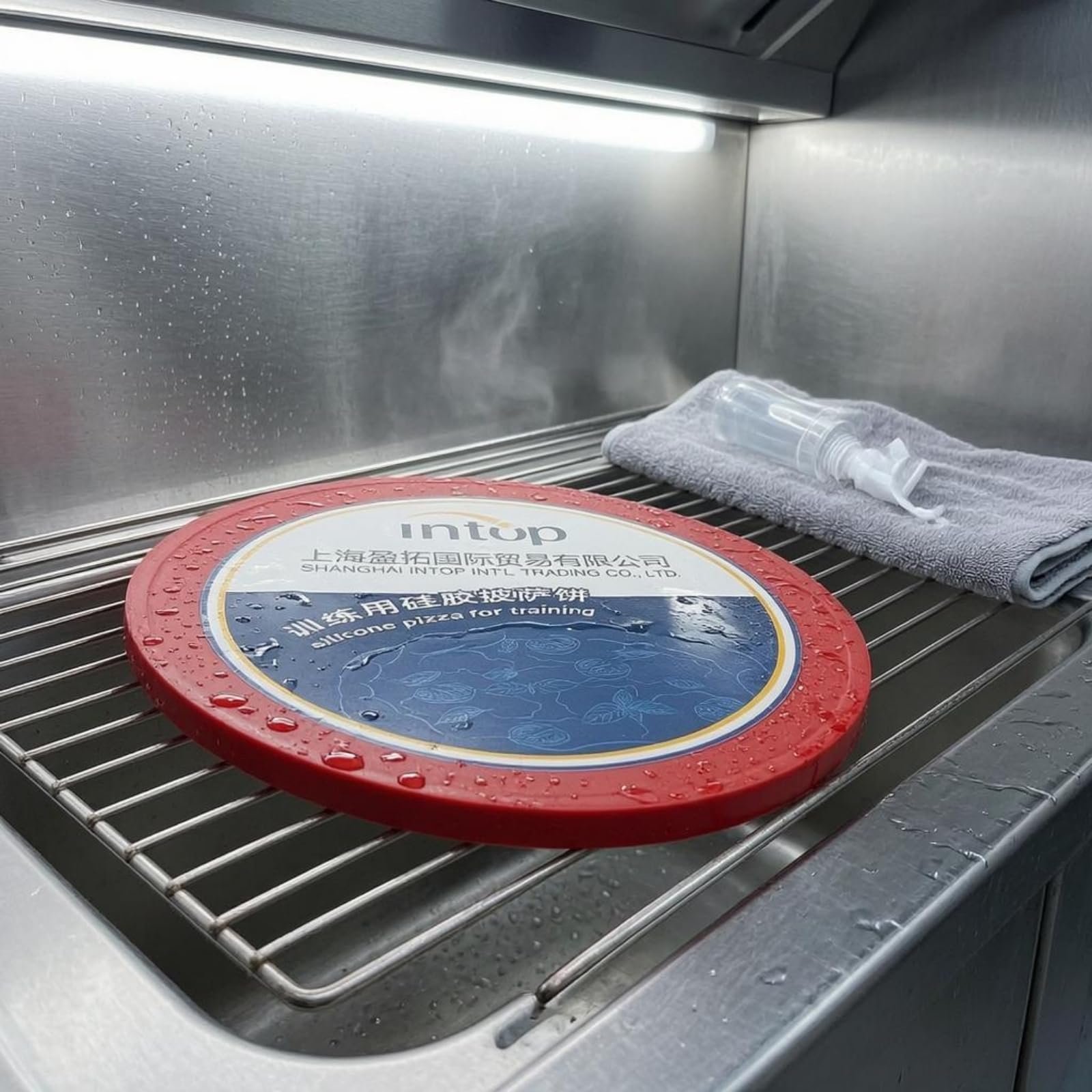 Disco Allenamento Pizza Accessorio Cucina Pratica Strumento Silicone Riutilizzabile Adatto per Esercitazione Pizzaioli Preparazione Domestica, Bianco