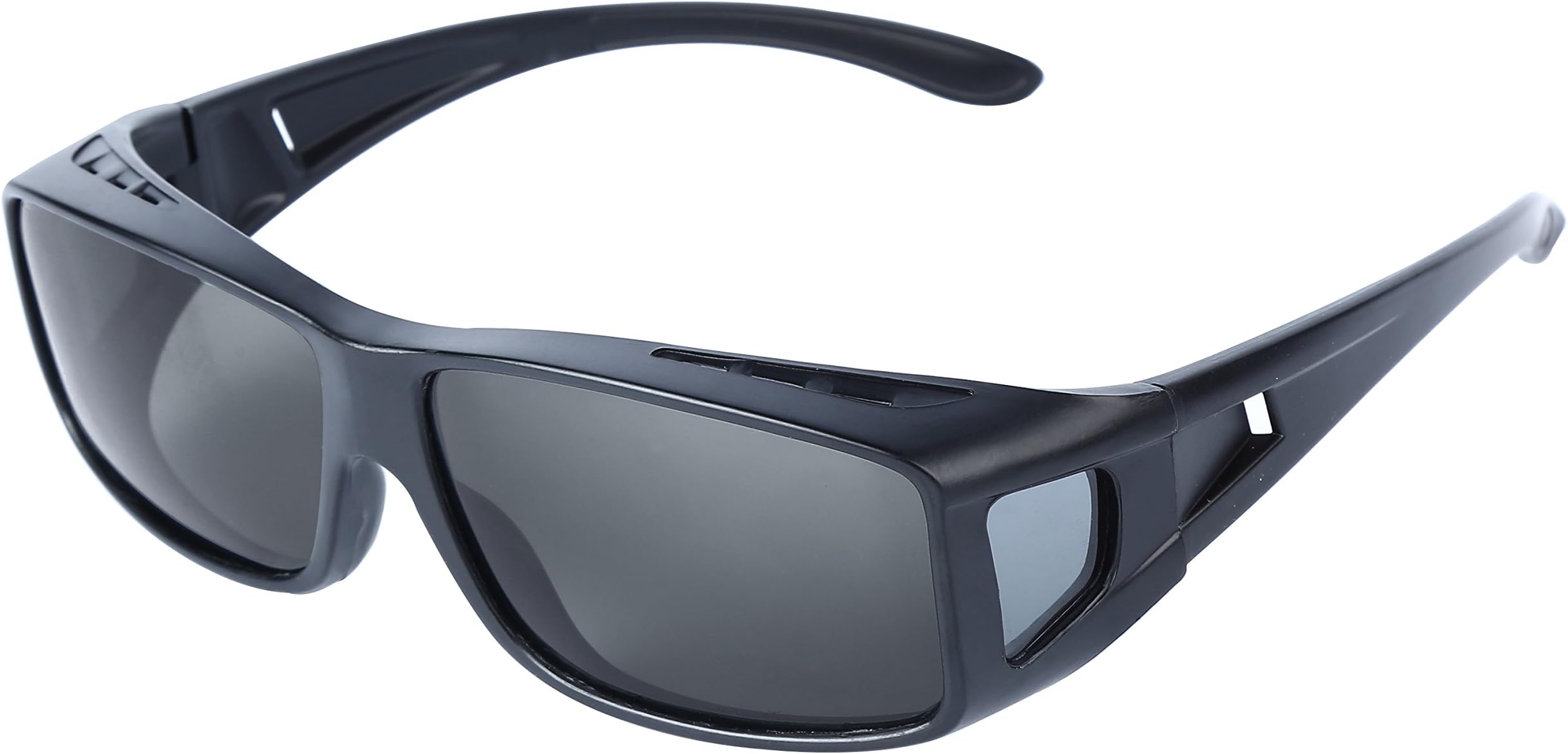 Unisex Wear Over Prescription Glasses Wrap Type Sunglasses SandBlackGray