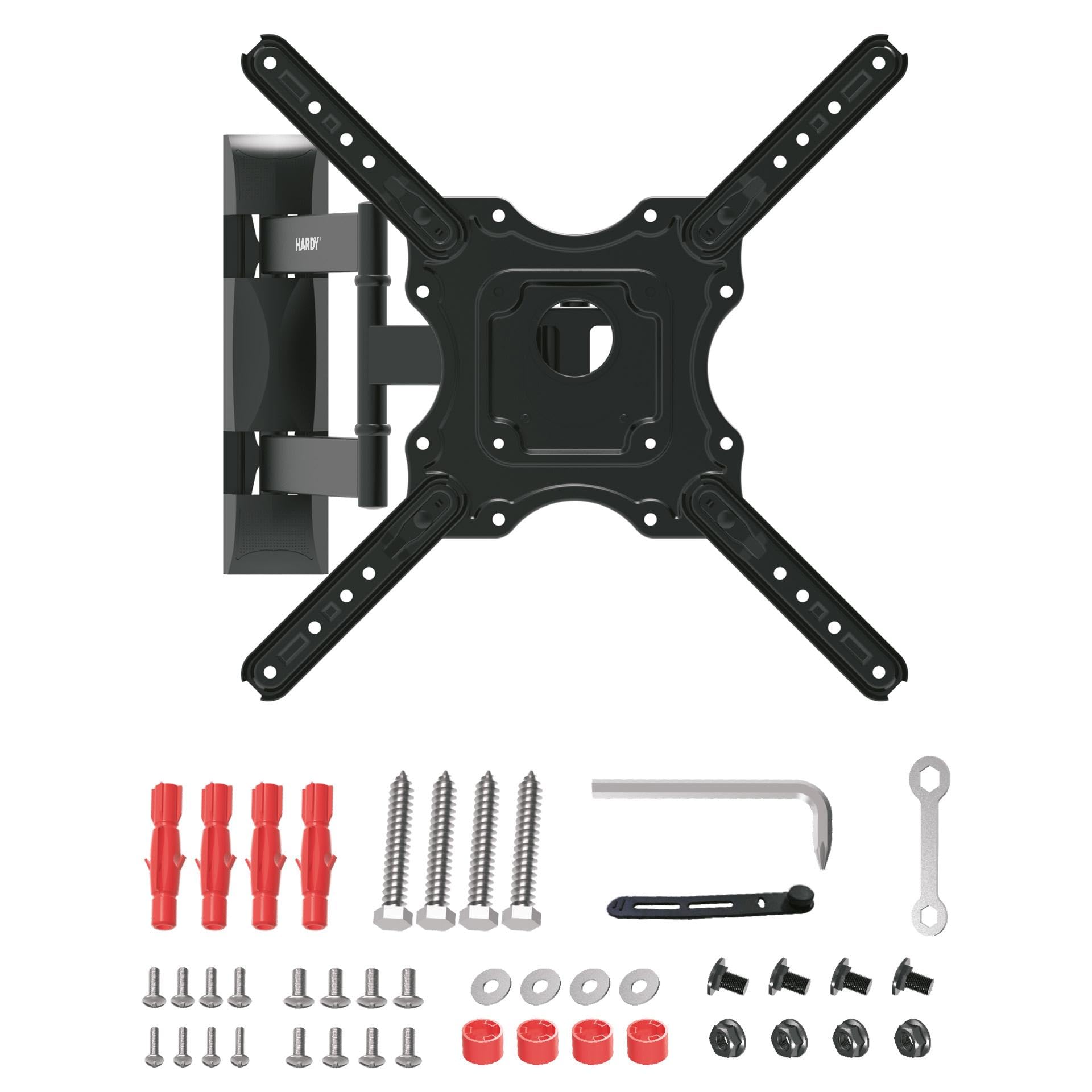3mk Xplore 35 - Soporte de pared para televisores de 32"-70", brazo articulado, soporta hasta 35 kg, VESA 100 x 100 hasta 400 x 400, pantalla curva y plana, distancia a la pared de 50-400 mm