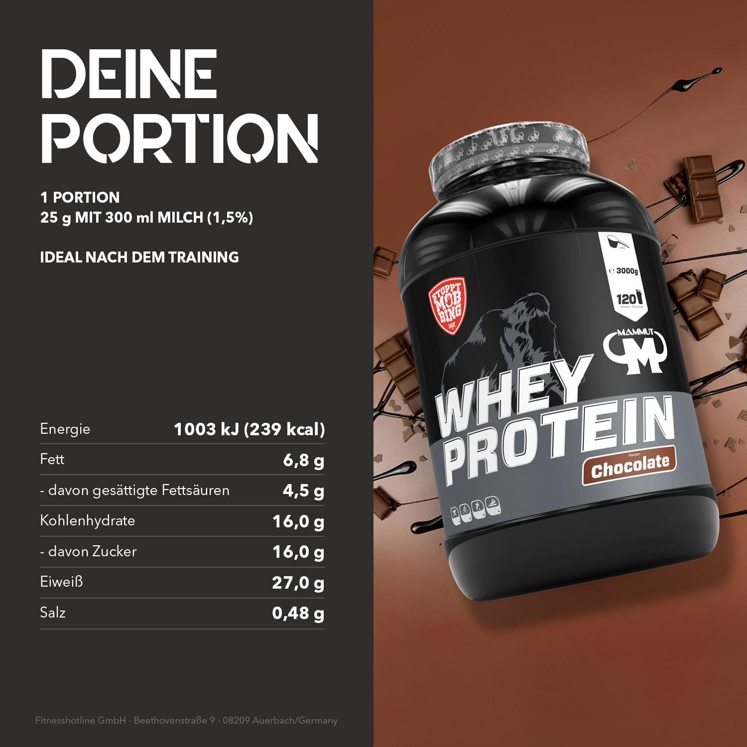 Mammut Whey Protein: Das perfekte Set für Muskelaufbau und Genuss!
