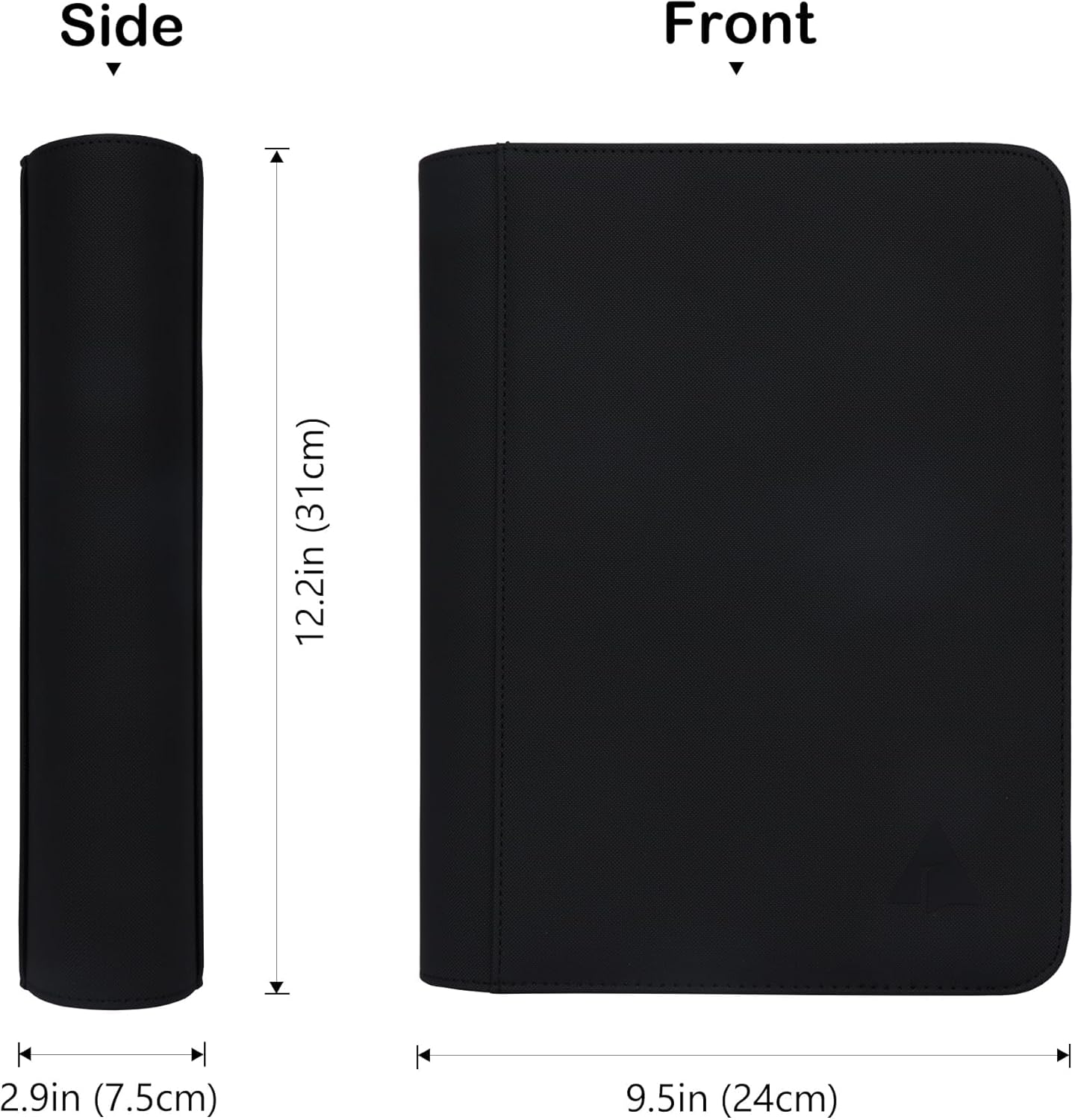 Rayvol 4-Pocket Binder for 35pt Magnetic Card Holders – Holds 40 Slabs, Top-Loading Acid-Free Pages, Zipper Album for Graded & Display Cards