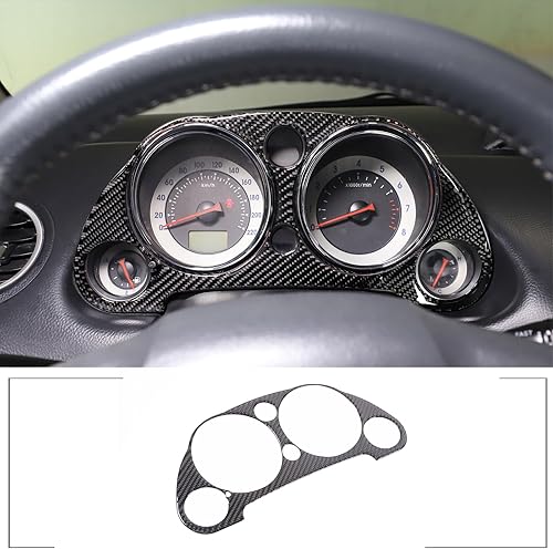 Miniatura 1 de Cubierta de panel de salpicadero, 1 unidad compatible con Mitsubishi Eclipse 2006-2011, accesorios de ajuste de velocímetro, hecha de fibra de