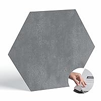 Vista 9 de Lucida Surfaces BaseCore HEX Hexágono de Piso de Vinilo Gris Oscuro 5.75/" Azulejo de Piso Moderno Texturizado DIY Autoadhesivo Despegable