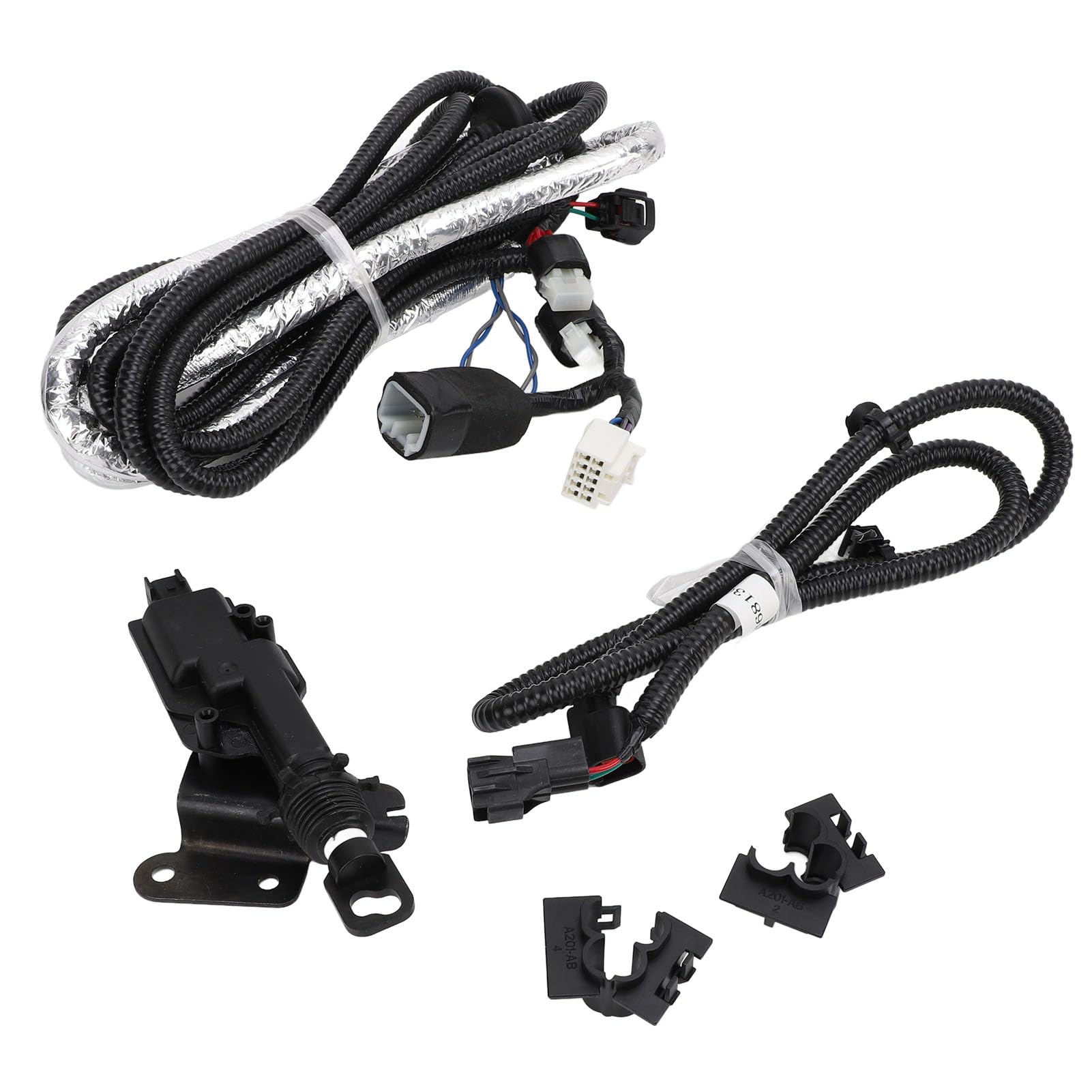 Power PK3B6 35JL0 - Kit di bloccaggio per portellone posteriore, delicato set di serrature remote con cablaggio per 3rd Gen Long Bed Crew Cab, adatto per