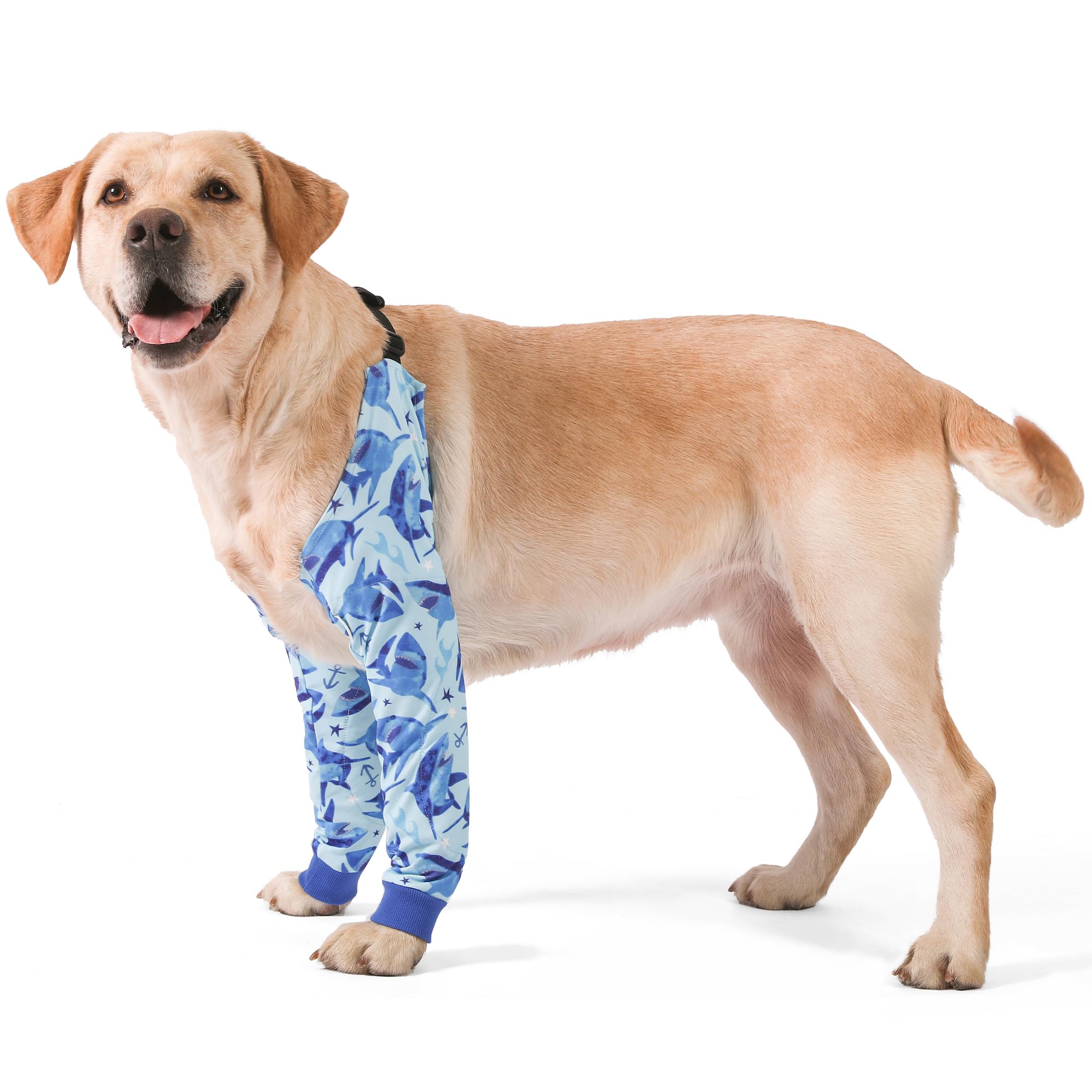 LovinPet Dog Elbow Protector Anti-Licking Elbow Sleeve, Adjustable, Comfortable & Durable Front Leg Guard for Medium to Large Dogs, Prevents Licking