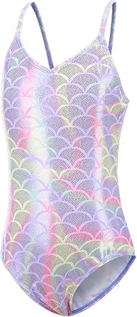 Girls One Piece Swimsuits Mermaid Bathing Suits Summer Swimsuit 2-14 Years