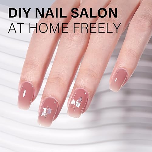 Vista 219 de AILLSA - Esmalte de uñas en gel pastel macaron, verde menta, colores brillantes de verano, algodón de azúcar, gel UV semipermanente, manicura