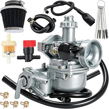 OEM-Spec TRX90 Carburetor Tune Up Kit Compatible with Honda TRX 90EX 90 EX Sportrax Fourtrax 90 1993-2006, Carb Replace 16101-HF7-P00 16100-HP2-673 16100-HF7-A11 16100-HF7-010 with Air Filte