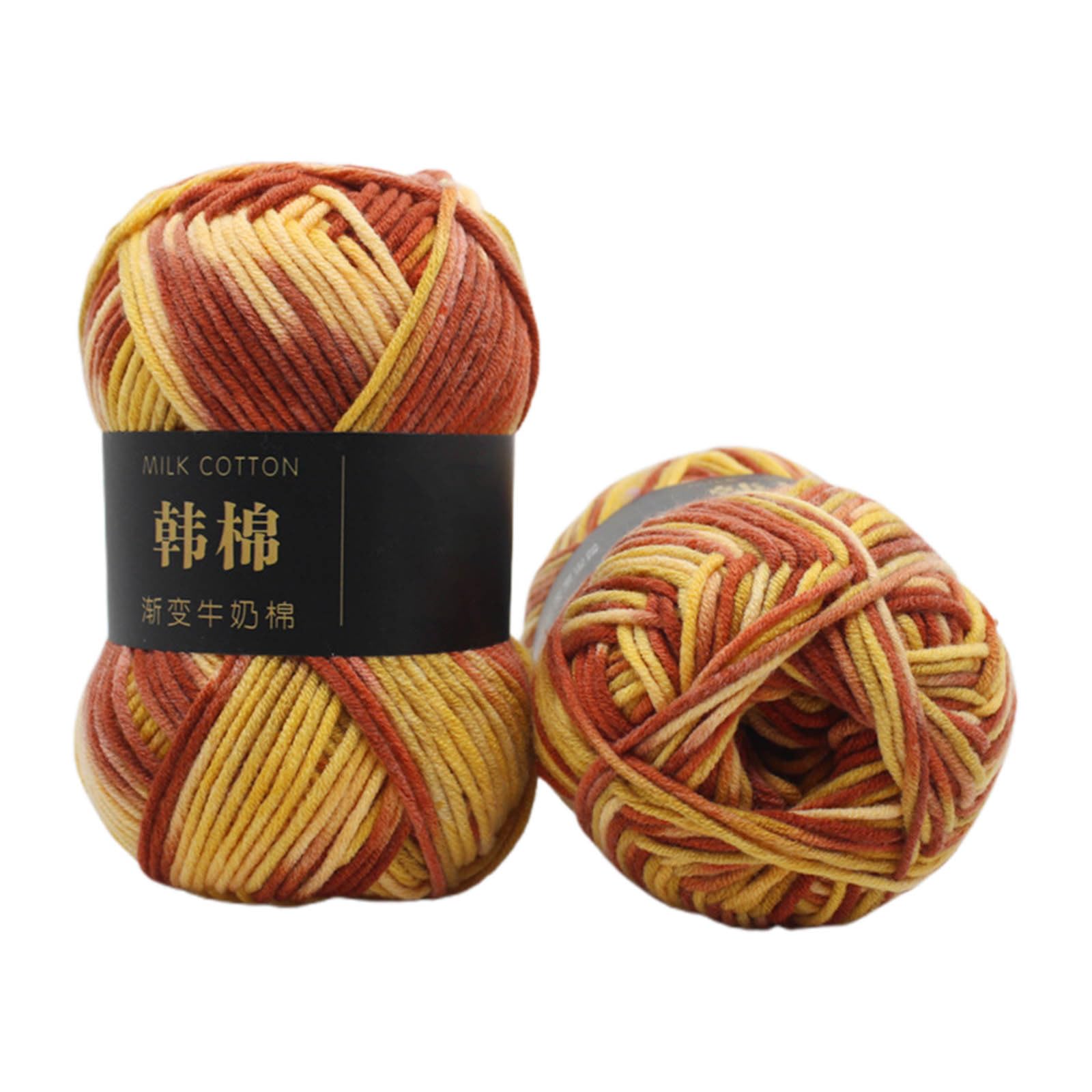 Crochet Knitting Yarn, Wool Ball for Knit & Crochet, Multi-Colored Acrylic Crochet Yarn Set, for Jumpers, Blankets, Baby Garments, Furnishings, Weaving, Scarf Hat (C)