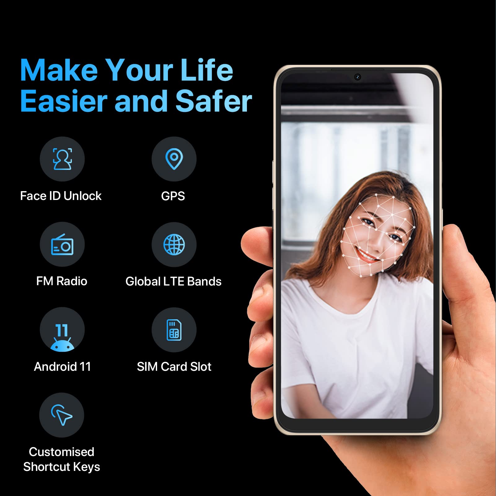 Amazon.co.jp: UMIDIGI Power7S スマートフォン 本体 simフリー 6.7