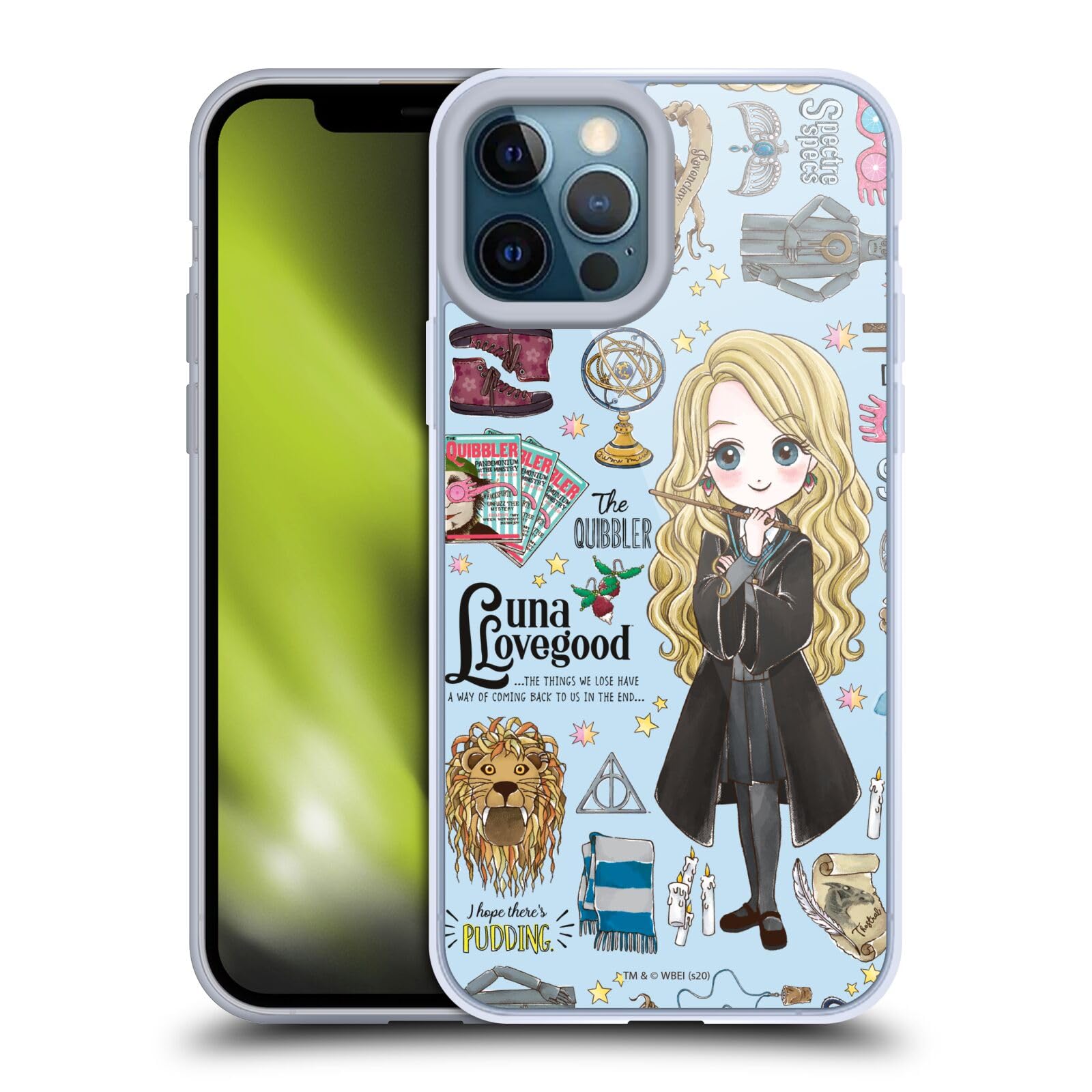 Head Case Designs Licenciado Oficialmente Harry Potter Patrón Luna Reliquias de la Muerte XXXVII Caso Funda de Gel Suave Compatible con Apple iPhone 12 / iPhone 12 Pro — view 152