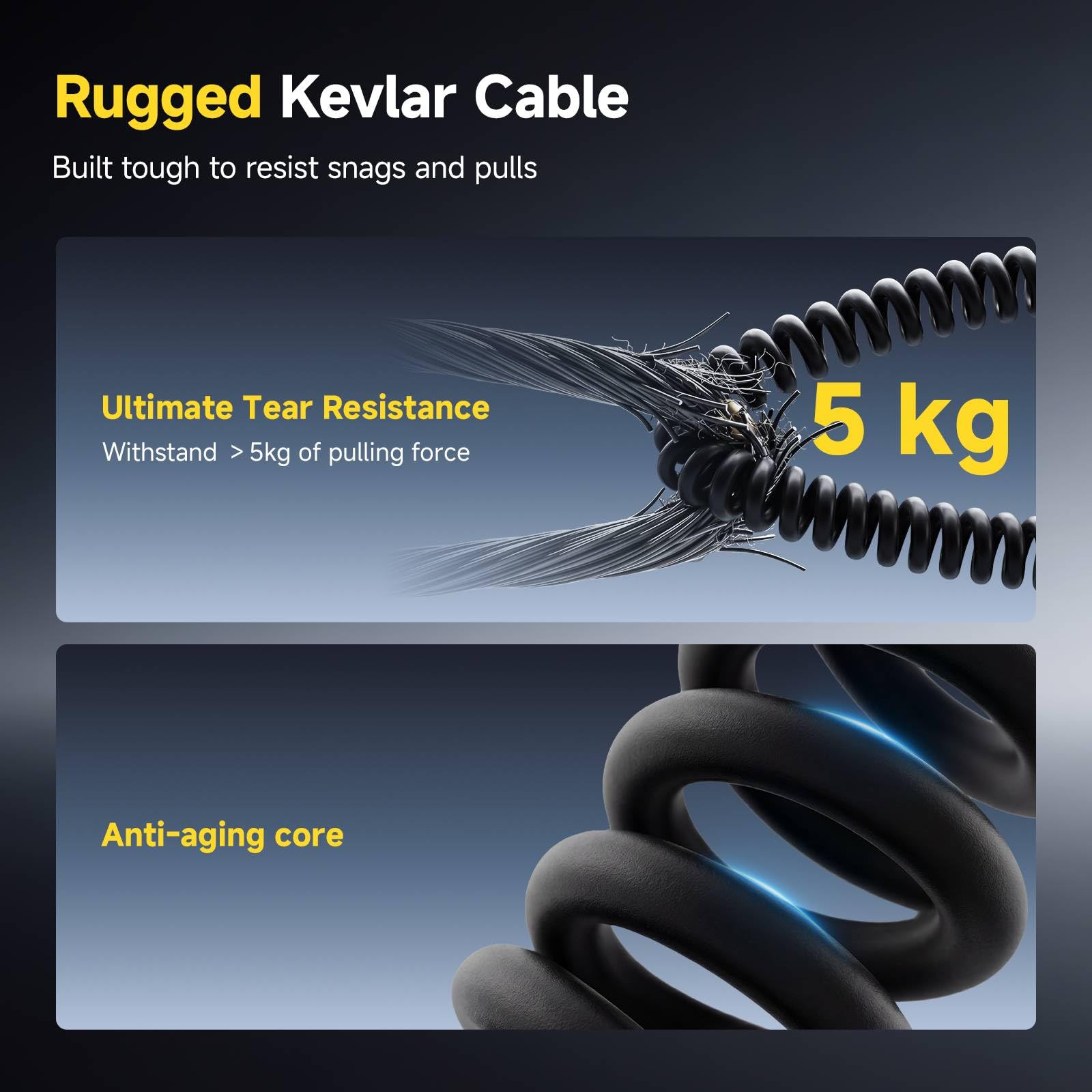 Retevis RB648 - Microfono radio a mano, cancellazione intelligente del rumore, stabile IP67, impermeabile, 1200 mAh, connettore per auricolari USB-C da 3,5 mm, volume regolabile per uso in cantiere (2