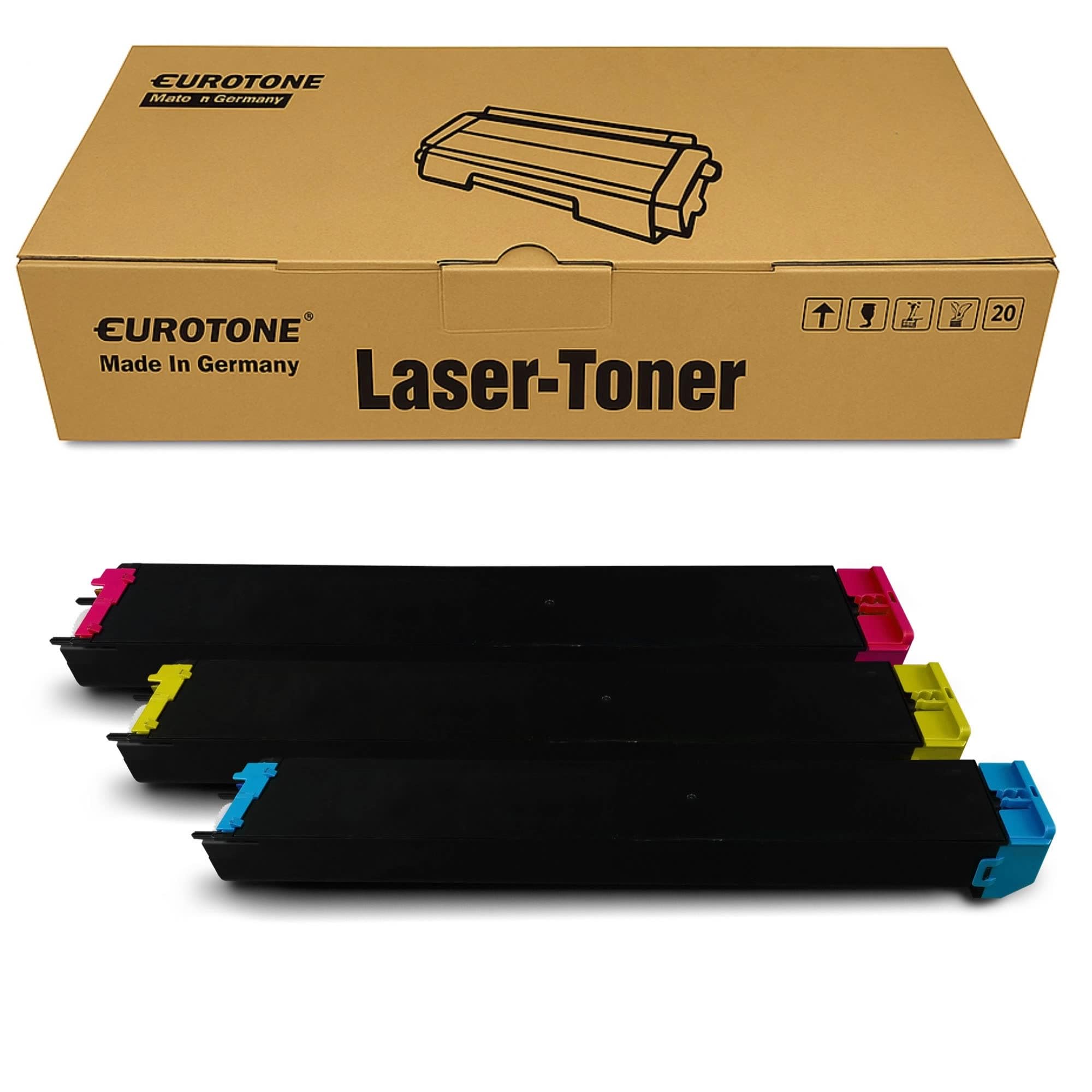 Eurotone Toner 3X kompatybilny z Sharp MX2010 MX2310 MX2614 MX3111 MX3114 zastępuje MX-23 GT MX23GT Color z 25% większą wydajnością