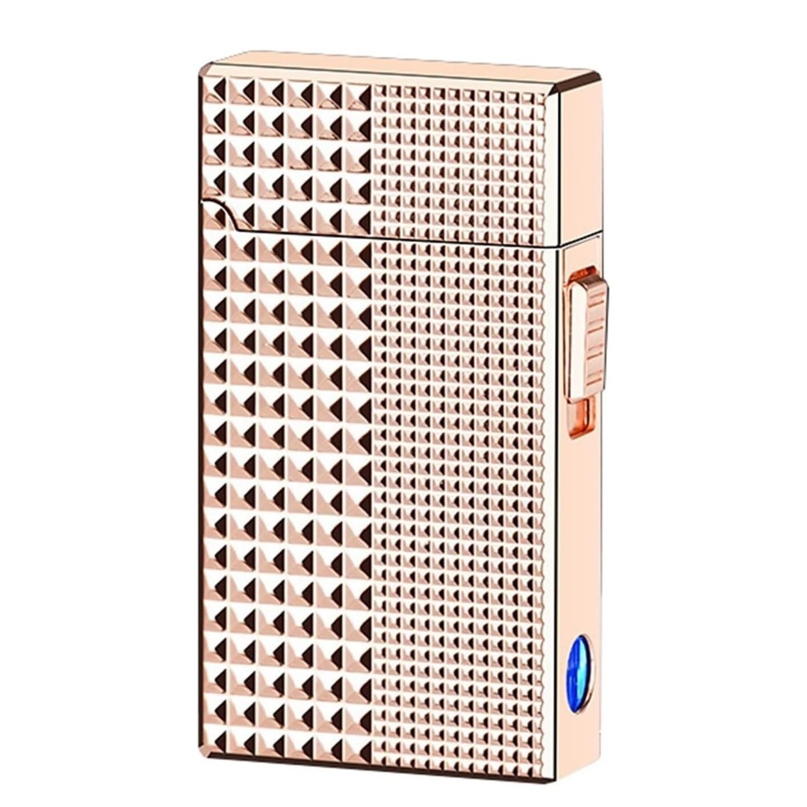 Jcfhqghr Men's A Metal Smart Voice-Ctivated Lighter, Four Ignition Modes, Switchable Soft Flame Nd Windproof Blue Flame, Transparent Luminous Ir Chamber, Suitable For Barbecue, Candles, Outdoor, Gift(A)