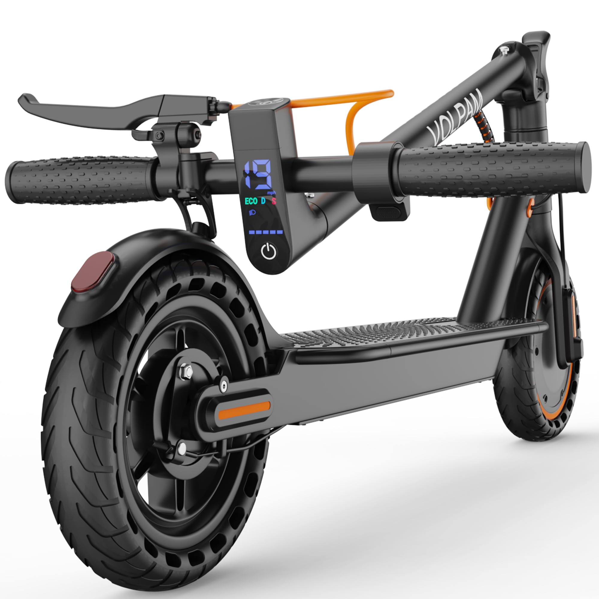 volpam electric scooter, 350w/500w/800w/1000w/250w powerful motor & 19/22/ 9 mph top speed, 16-28-10 miles long range, folding e scooter choice