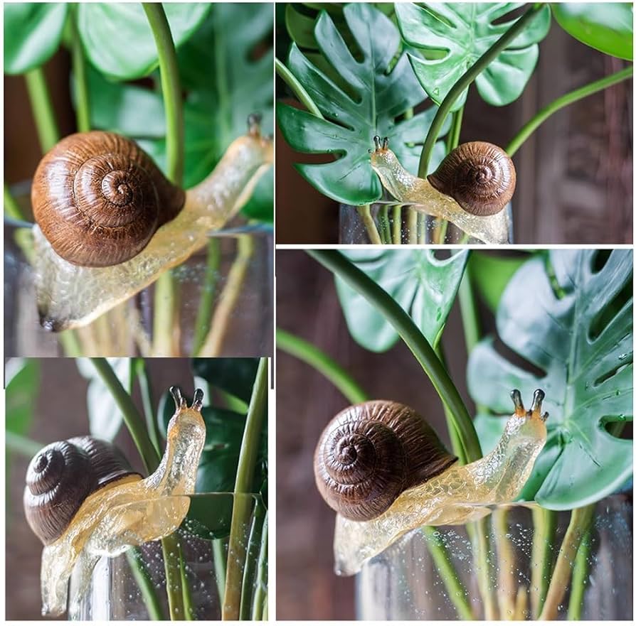 Amazon.co.jp: 模擬樹脂カタツムリ吊り水槽飾り、植木鉢/花瓶