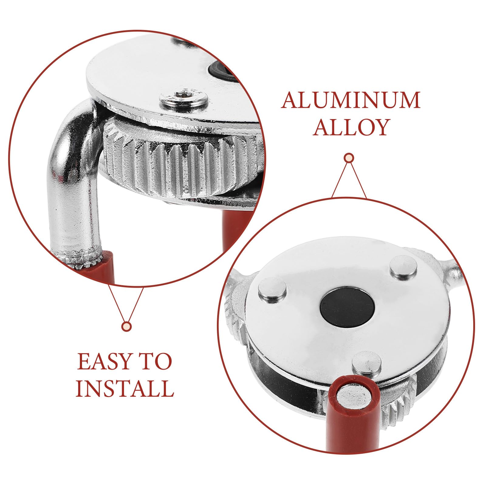 OUNONA Cabezal de Montaje de transductor de Humo de aleación de Aluminio, Herramienta Universal, Dispositivo de Agarre Profesional para el Mantenimiento de sensores en entornos residenciales o de
