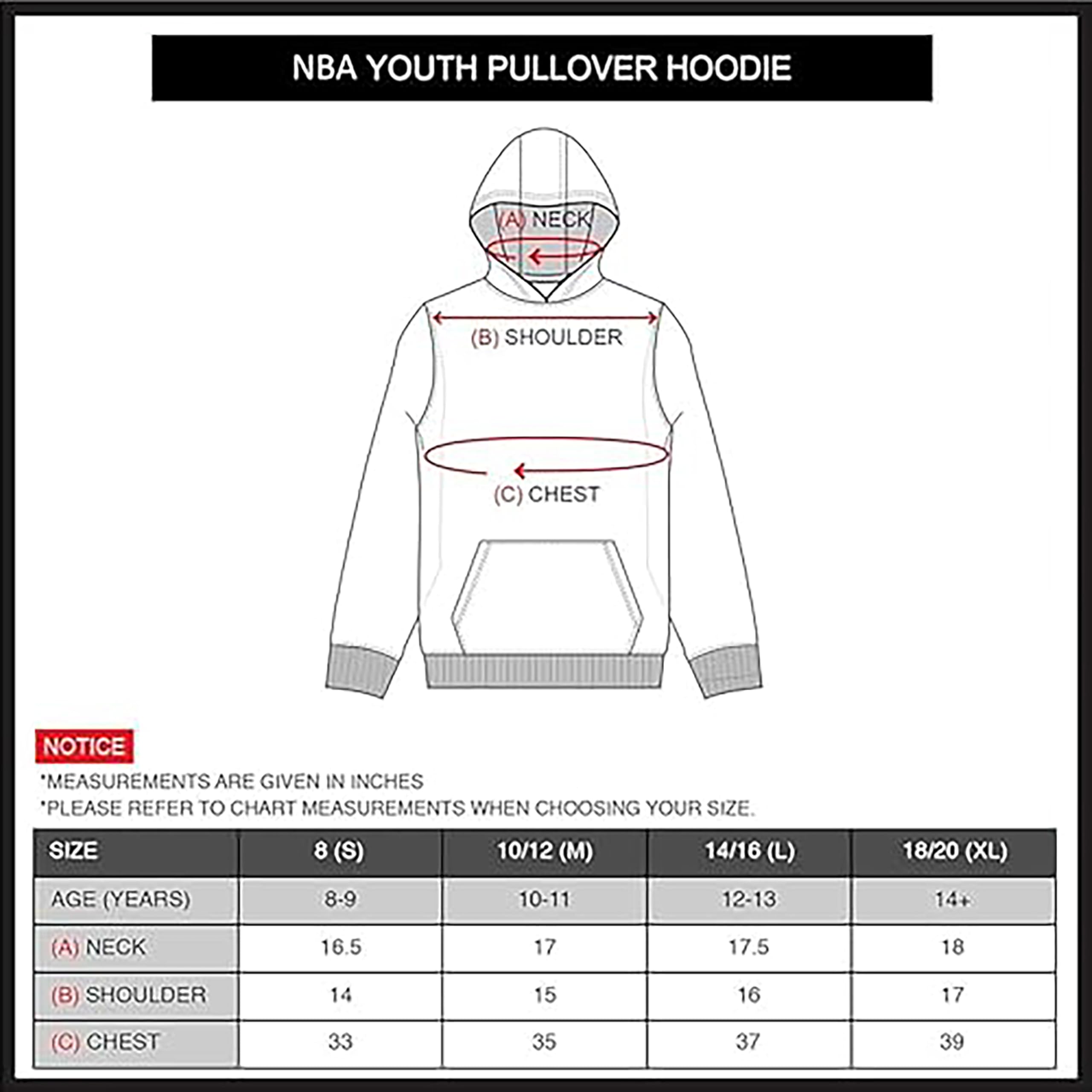 Ultra Game Sudadera con capucha oficial de la NBA para jóvenes