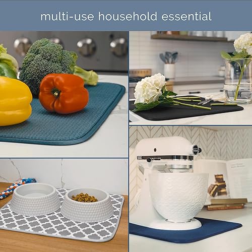 Miniatura 7 de S&T INC. Tapete escurreplatos de microfibra absorbente