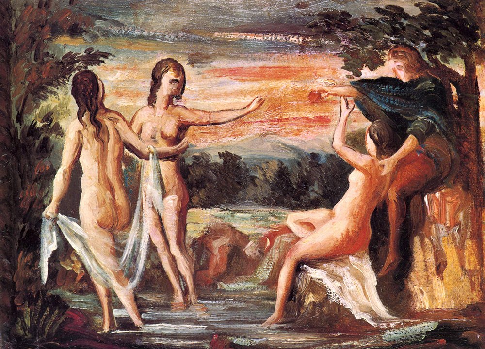 Paul Cézanne Nymphs grand cadre mural pour habiller un grand mur