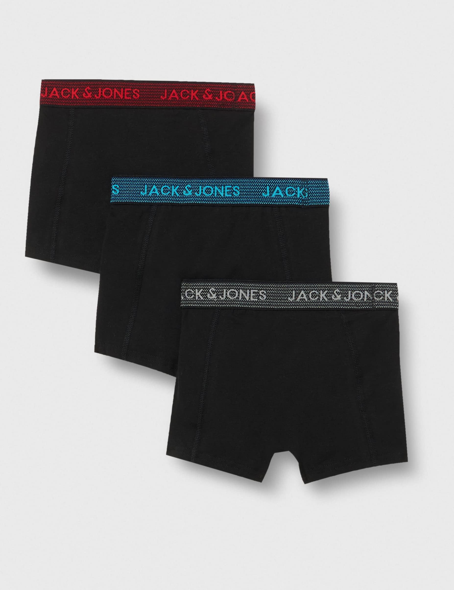Jack & Jones Jungen Jactrevor Trunks 3 Pack Jnr Boxershorts (3er Pack)