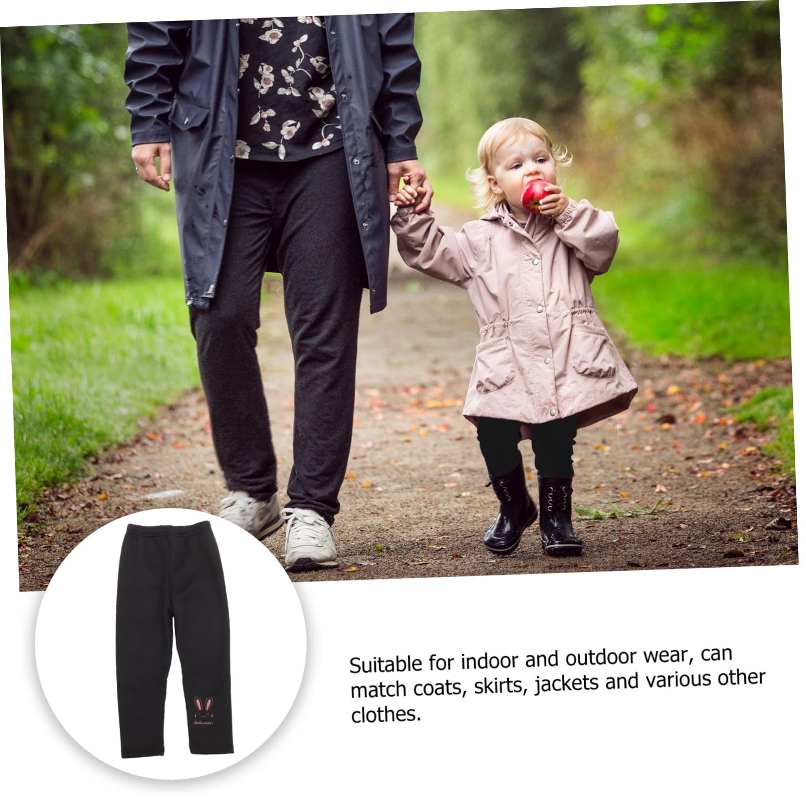 GALPADA 3 Piezas Polainas de bebé Leggins Forrados para niñas Polainas de Invierno para niñas Leggings térmicos Leggins termicos Pantalones Calientes para niñas Polainas de Lana niñas niño