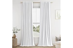 Guken White Blackout Curtains: Ultimate Darkness and Sophisticated Ambiance