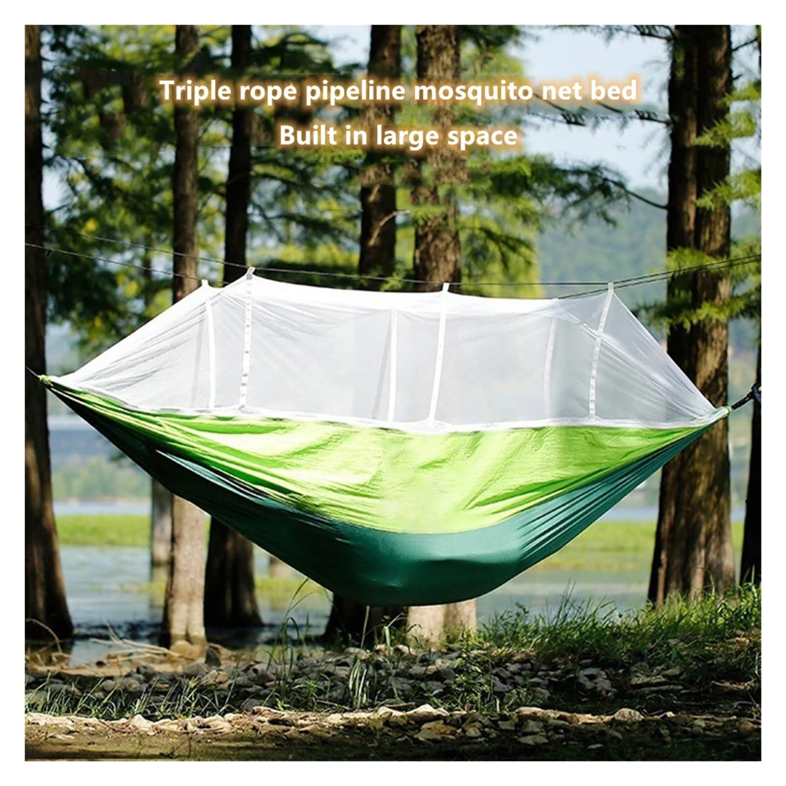 Moskitiera ogrodowa, Przenośny podwójny hamak siatkowy Outdoor Camp Travel Hik Sleep Nature Leisure(Style 8)