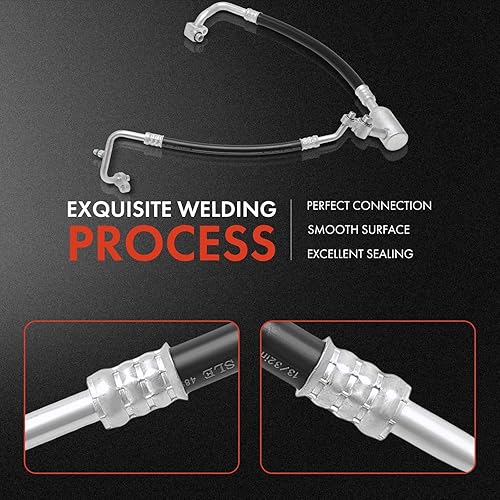 Miniatura 5 de A-Premium Conjunto de manguera de succión AC compatible con Chevrolet Cruze 2017-2019 L4 1.4L, compresor a evaporador