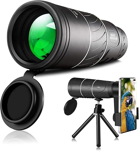 Bnwani Telescopio monocular de 16 x 52 pulgadas impermeable y duradero con prismas BAK4 transparentes para Bir el mejor regalo para hombres