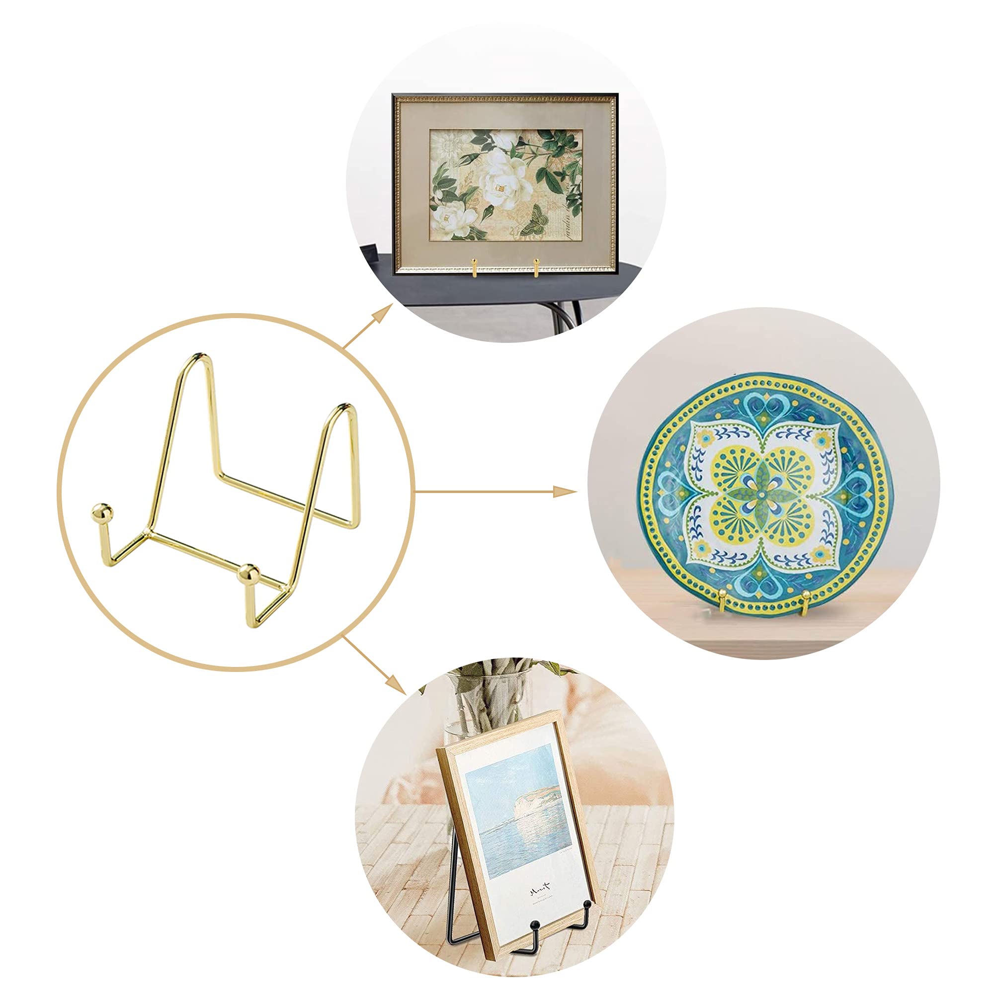 Présentoir En Fer, Chevalet En Métal Pour Cadre Photo, Plaque Décorative, Livre Photo, Présentoir Antidérapant, étagère à Vaisselle, Décoration De Maison