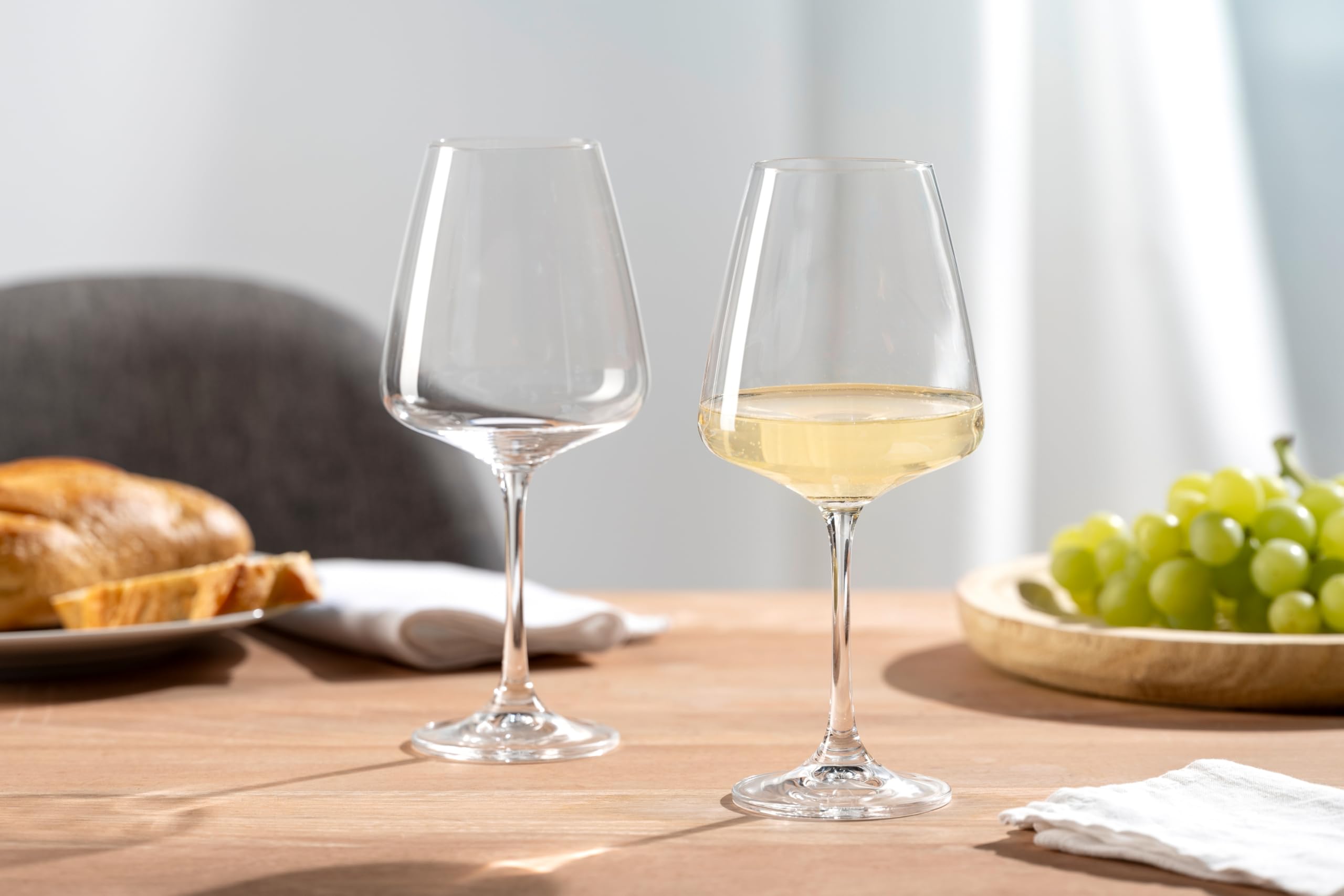 LEONARDO HOME Paladino 066310 Lot de 6 verres à vin blanc avec pied tiré, passent au lave-vaisselle, 540 ml