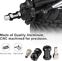 Vista 2 de Hobbypark - Paquete de 4 cubos de transmisión hexagonal de rueda de 0.472 in, acoplador combinador de aluminio, extensión de desplazamiento de 0.787