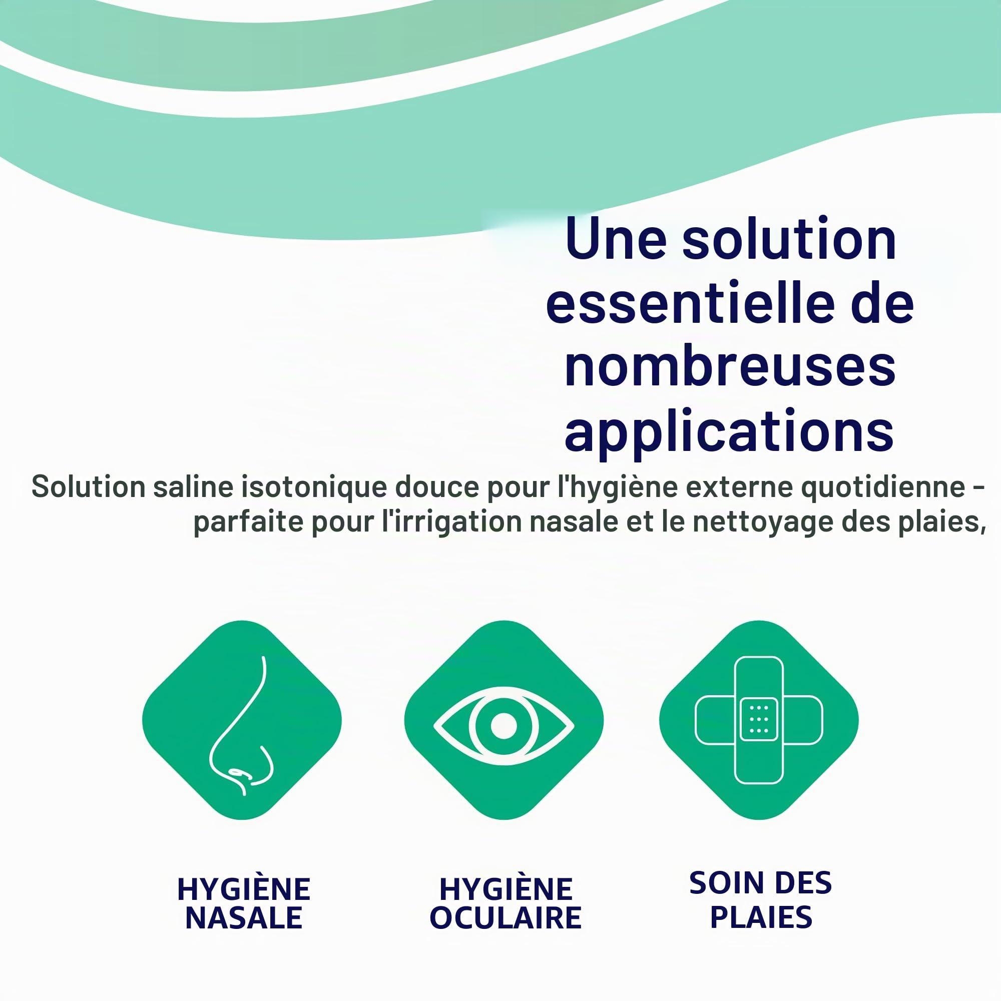 B. Braun – Lot de 6 x 1 L – Solution saline stérile isotonique NaCl 0,9% – Sérum physiologique – Pour bébé et adulte – Lavage nasal, douche nasale et nettoyage des plaies