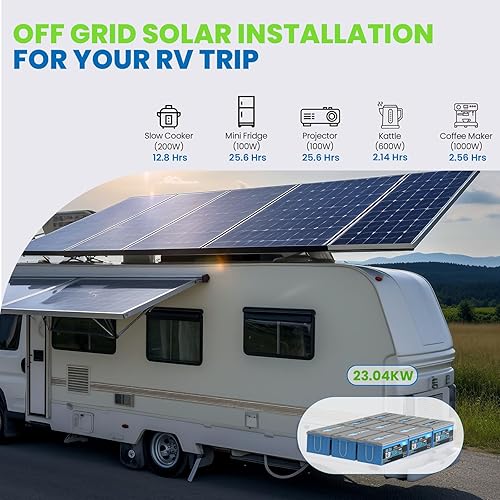 Miniatura 5 de Batería LiFePO4 de 12 V 200 Ah Plus, BMS de 200 A, salida de potencia máx. de 2560 W, batería de litio de 4000-15000 ciclos profundos, vida útil de