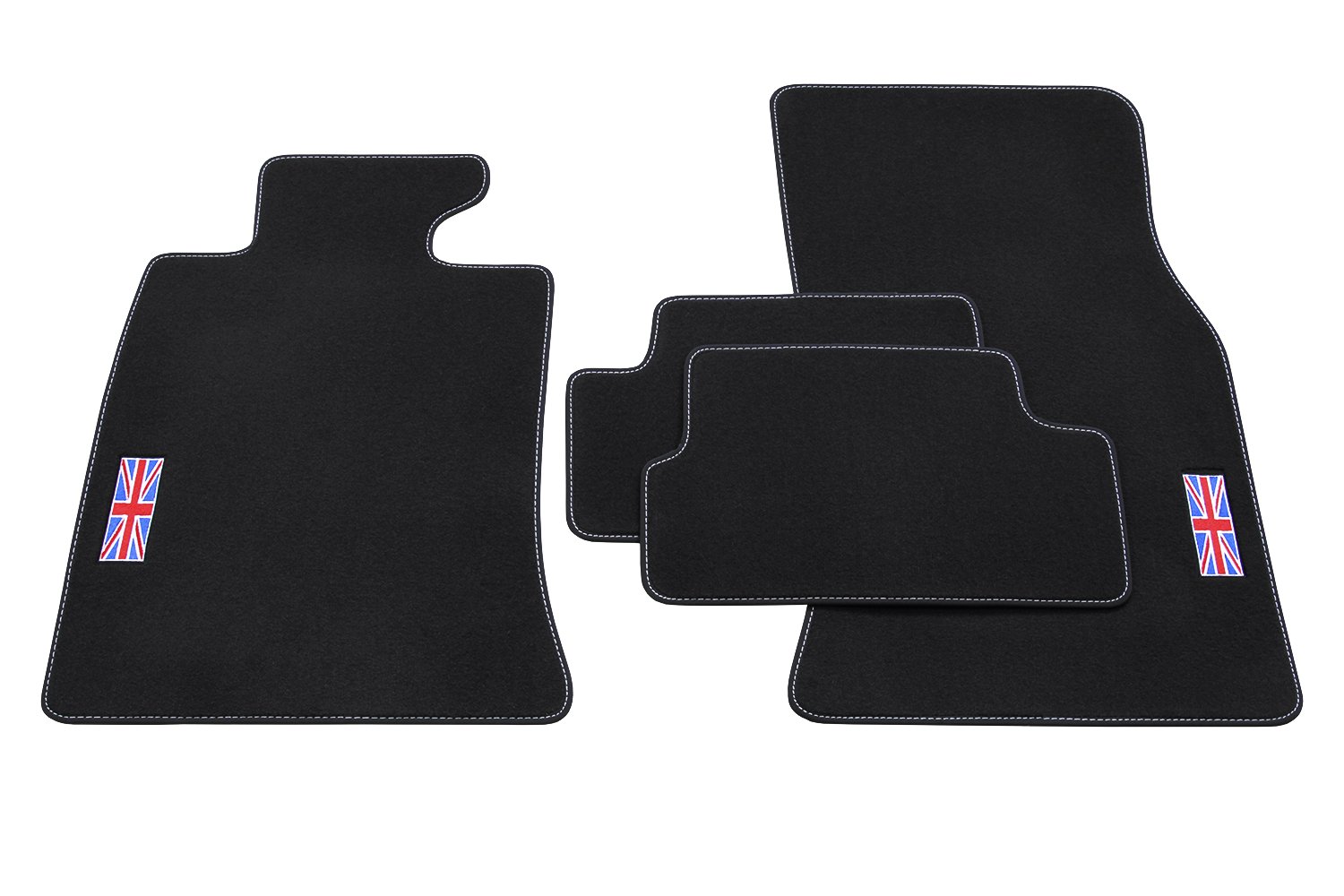 teileplus24 501 Alfombrillas Union Jack para Mini II 2 R56 2006-2014