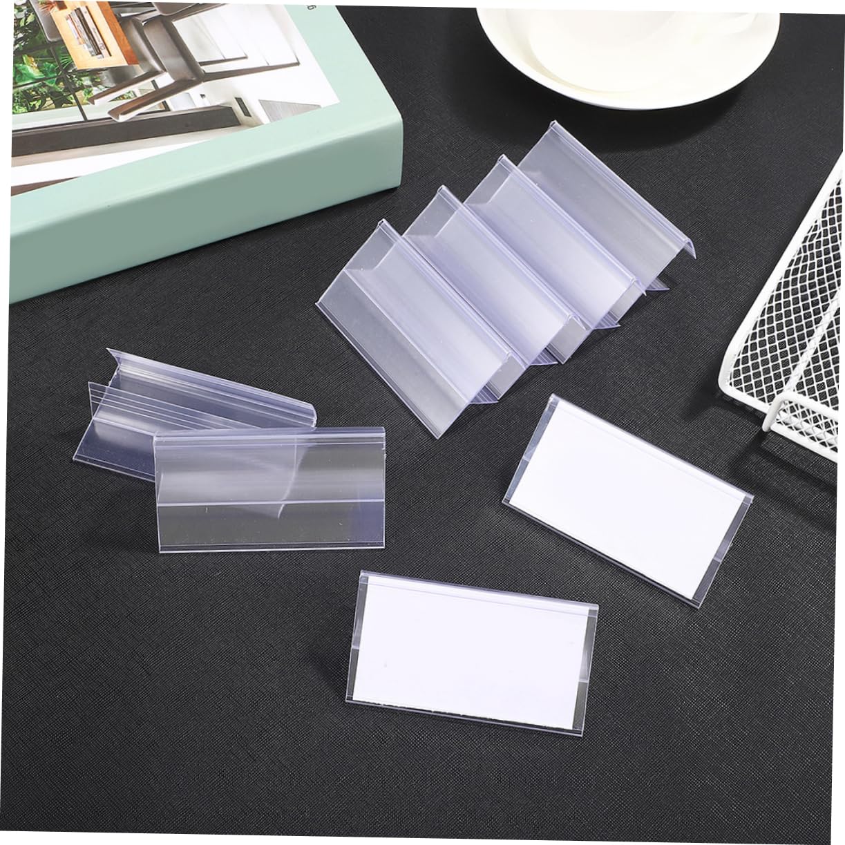 Porta Etichette Prezzi per Scaffale Pvc 50 Pezzi Clip-on
