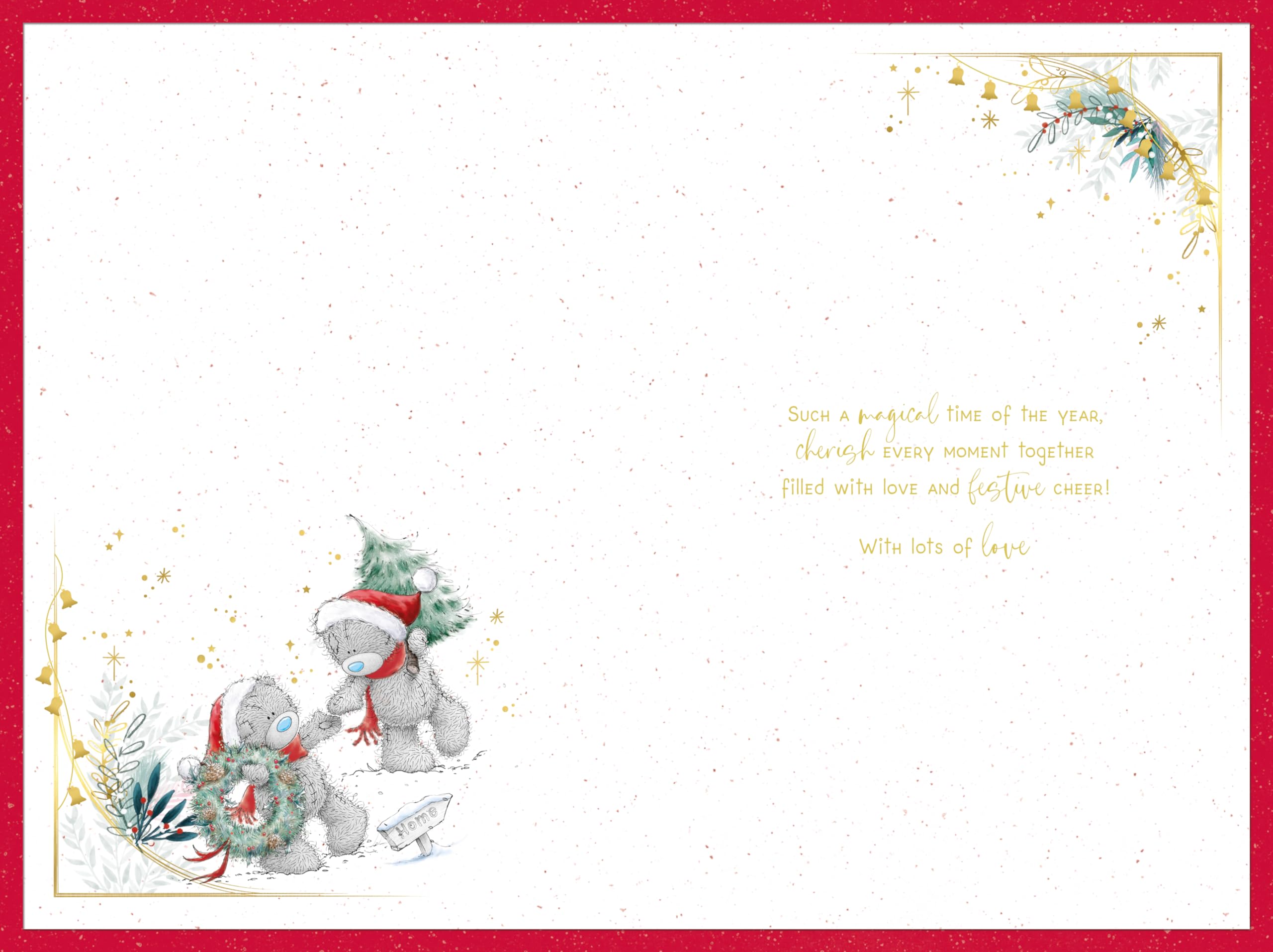 Me To You Tatty Teddy Christmas Card To A Very Special Couple 6x9ins - Official Collection