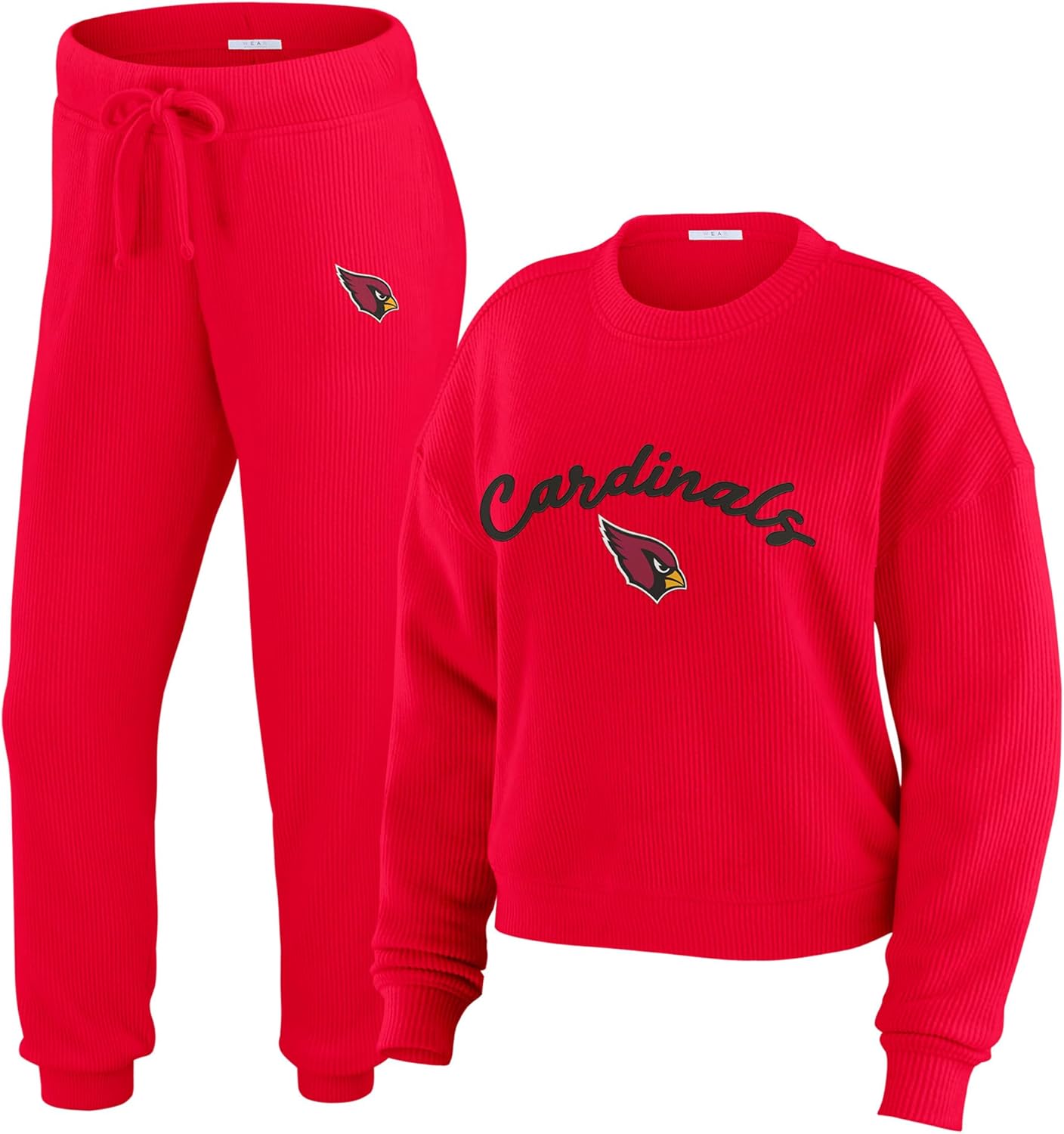 WEAR by Erin Andrews Women's NFL Plus Size Knitted Tri-Blend Long Sleeve T-Shirt & Pants Lounge Set