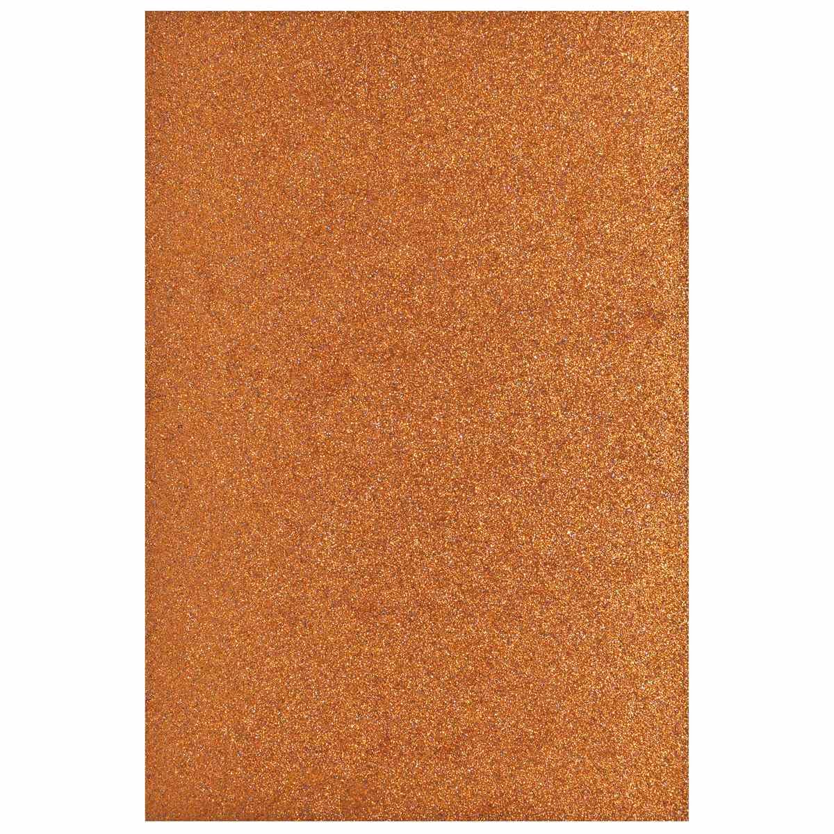 A4 Glitter Foam Sheet Without Sticker orange (Pack of 10)-image-48