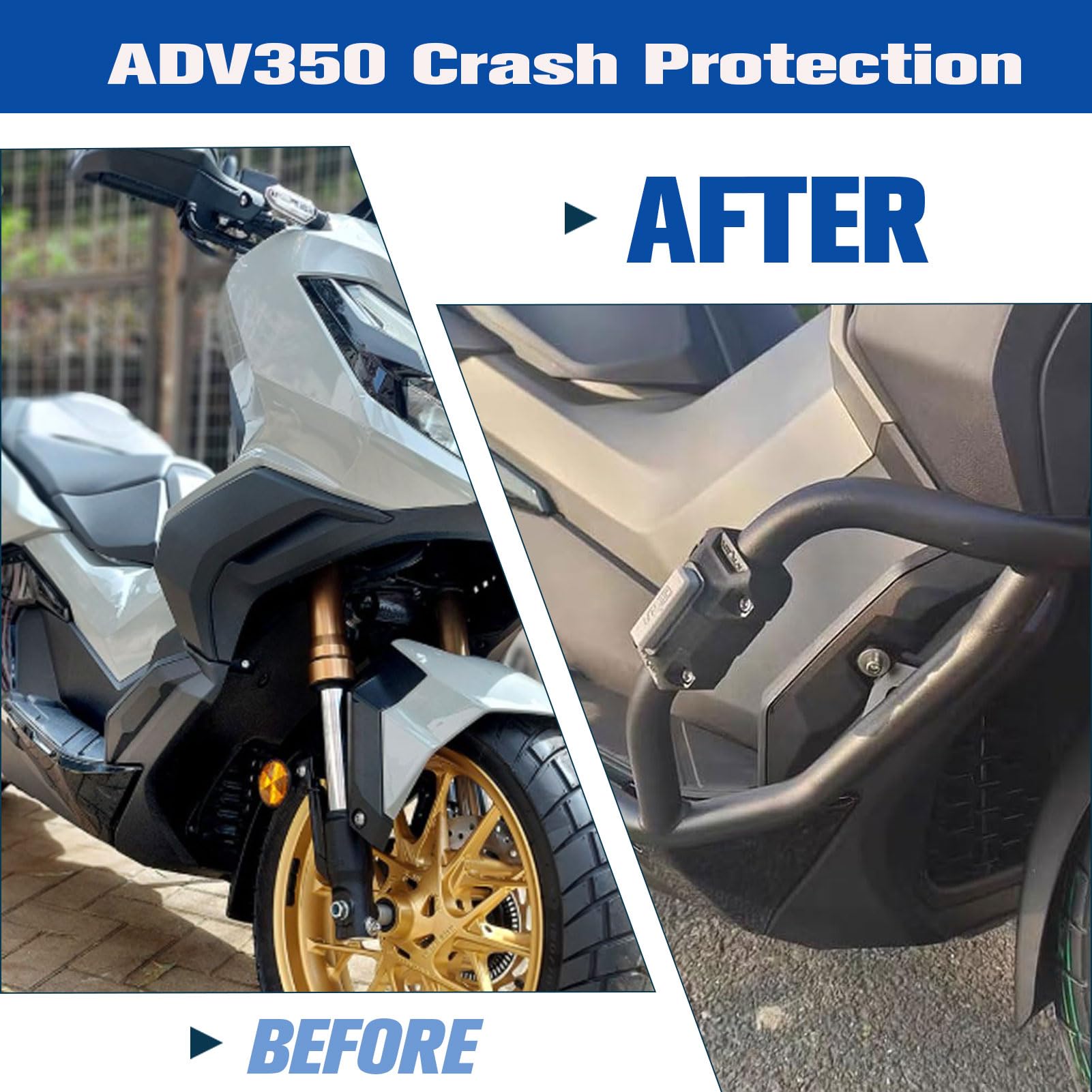 für HO&N&DA ADV 350 ADV350 ADV-350 2025 2026Motorrad-Motorschutzbügel Autobahn-Sturzbügel Karosserierahmenschutz Zubehör Stoßfänger untere Verkleidung