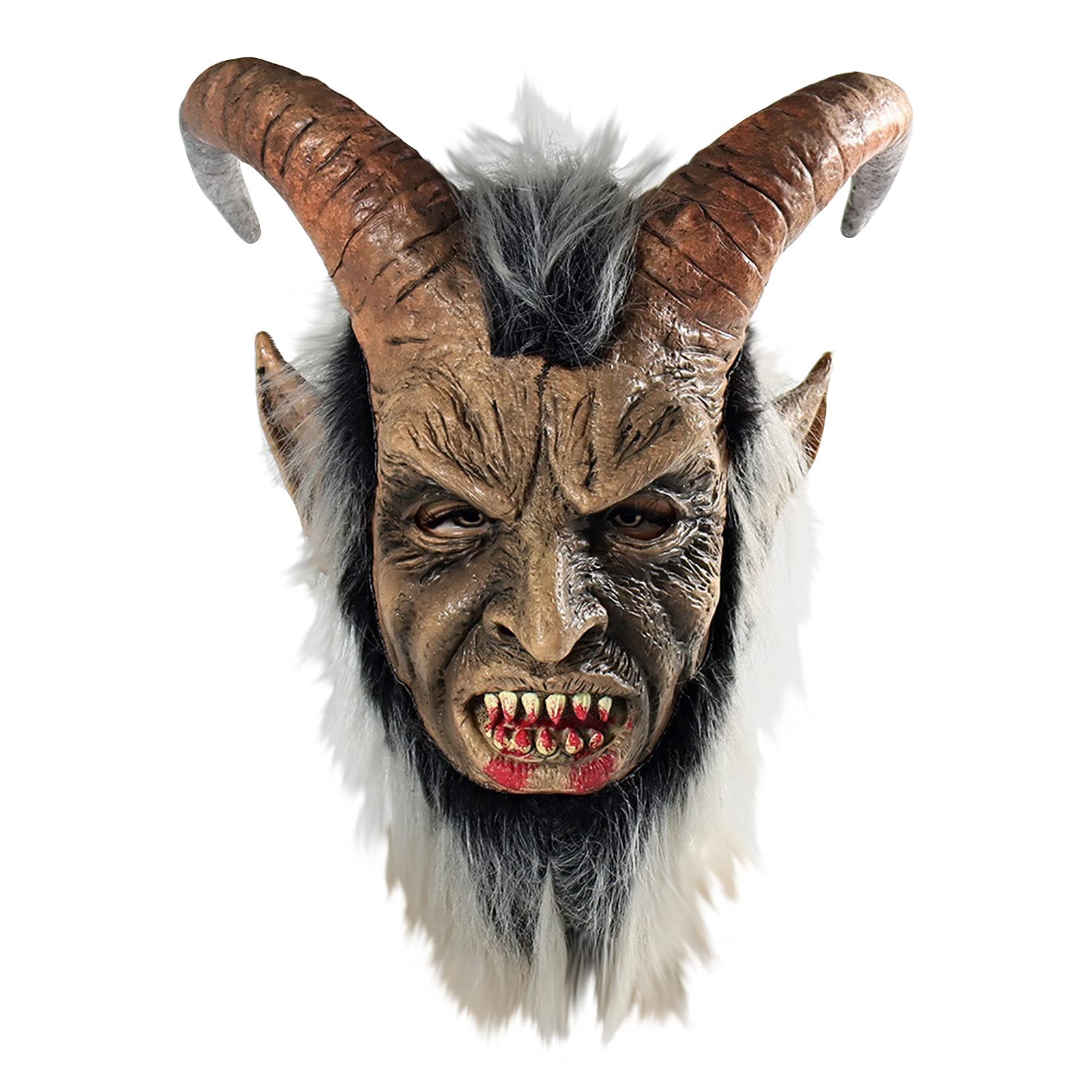 Halloween Cosplay Scary Realistic Devil Full Head Latex Mask Costume Cosplay Funny Halloween Decoration For Adults Party Decoration Props