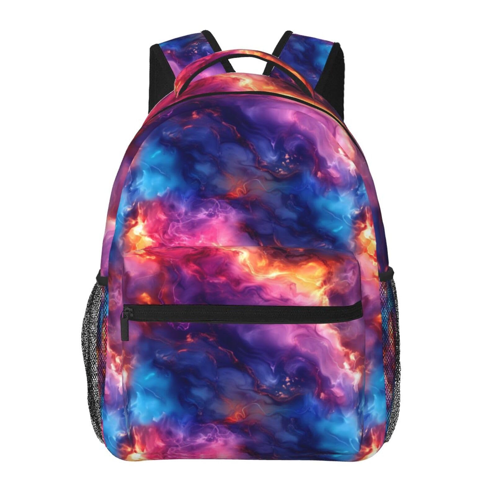 Zaino Pink Purple Ink Marble Backpack Per Notebook